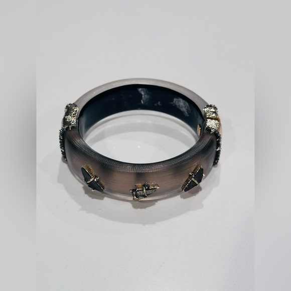 Alexis Bittar Grey Stone Studded Bracelet - Picture 2 of 11